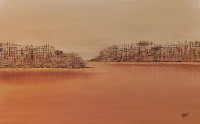 Irtiza Kazmi, 18 x 30 inches, Acrylics on Canvas, Landscape Painting, AC-IRTK-054